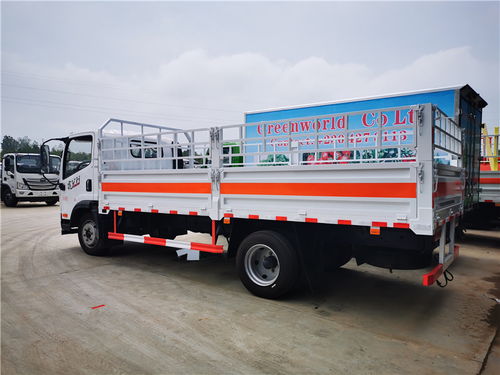 國六福田倉欄式危險品氣瓶運輸車 現車價格與道路普通貨物運輸適用性分析